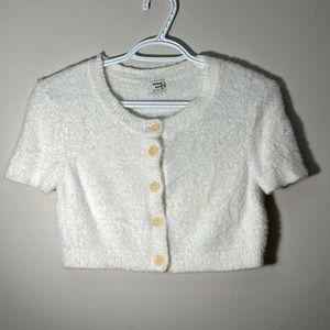 Aritzia Fluffy Crop Top
